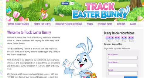 easter bunny tracker countdown